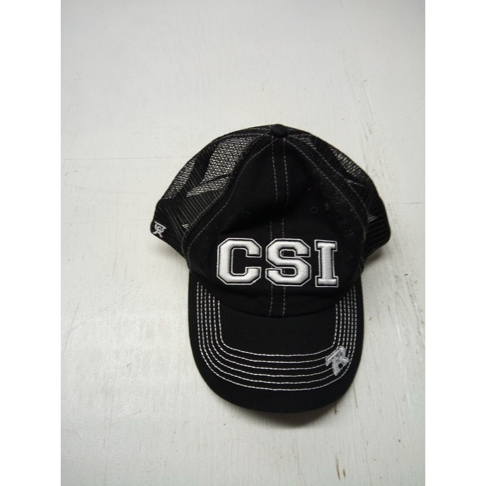 CSI Buckeye Council Hat Cap Strap Back Mens Adjustable Logo Mesh Black BSA